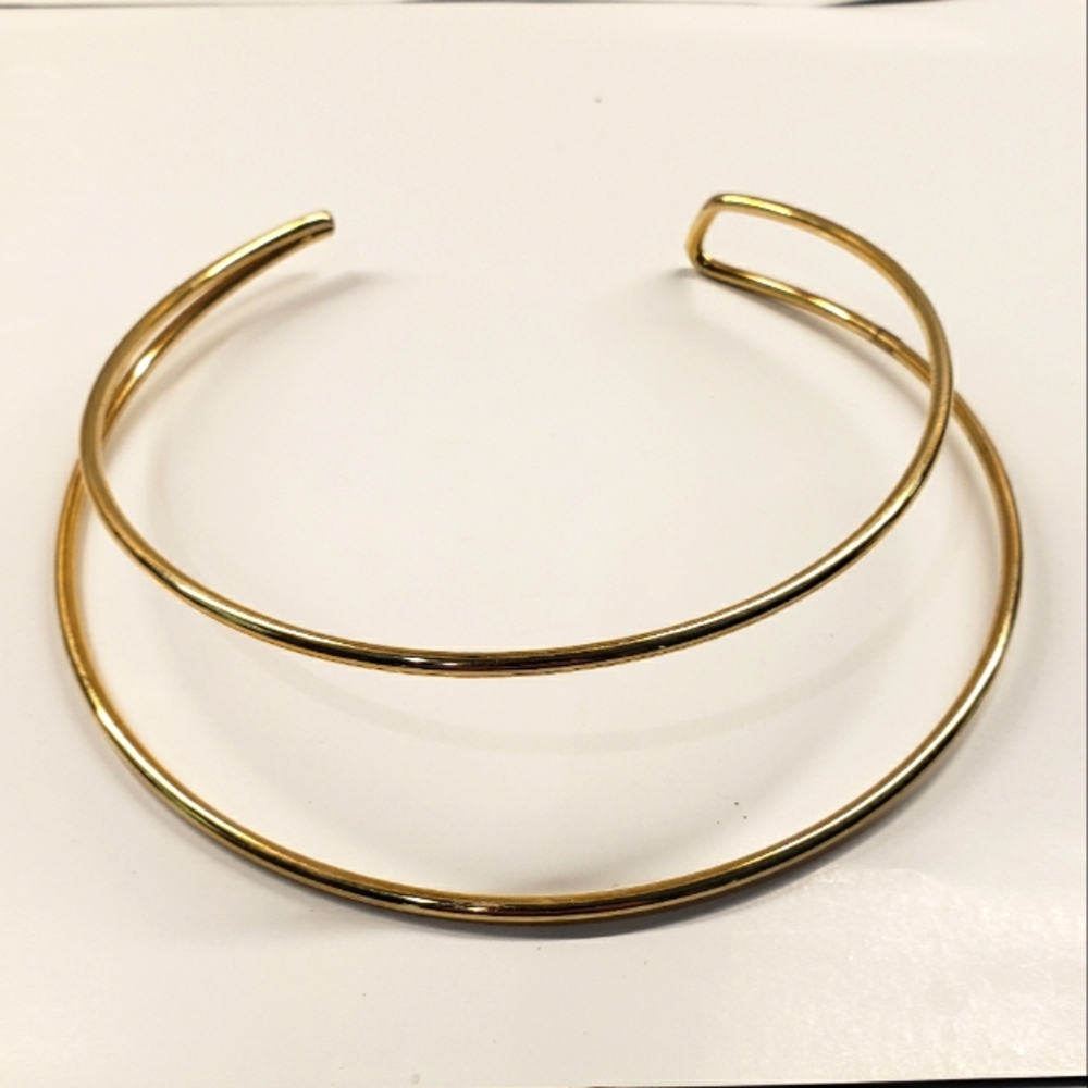 Gold Color Cuff Necklace
